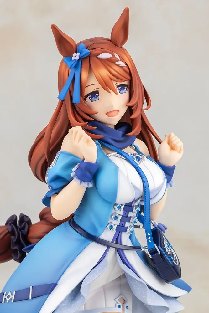 Figurine Super Creek de Uma Musume Pretty Derby par Kotobukiya, scale 1/7 en PVC peint, hauteur 276 mm